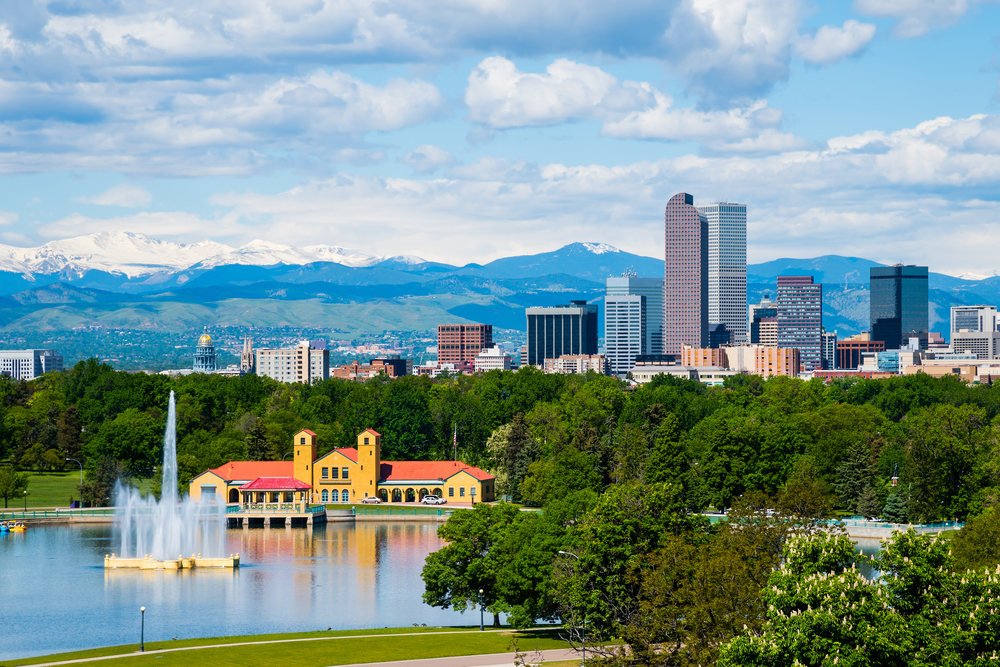 Downtown with City Park, Denver, Colorado