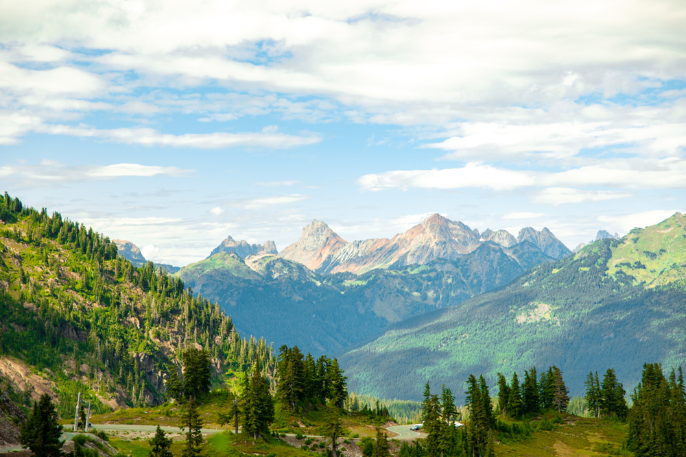 Gorgeous Landscape Mountains on Mount Baker Washington