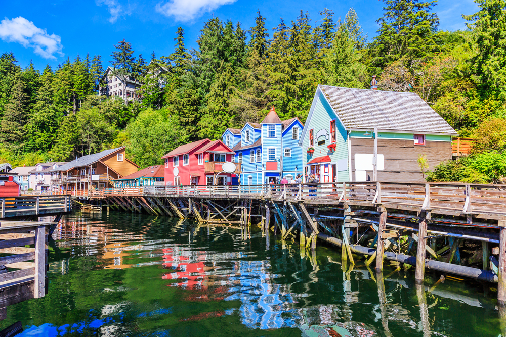 Creek Street the historic broadwalk Ketchikan Alaska