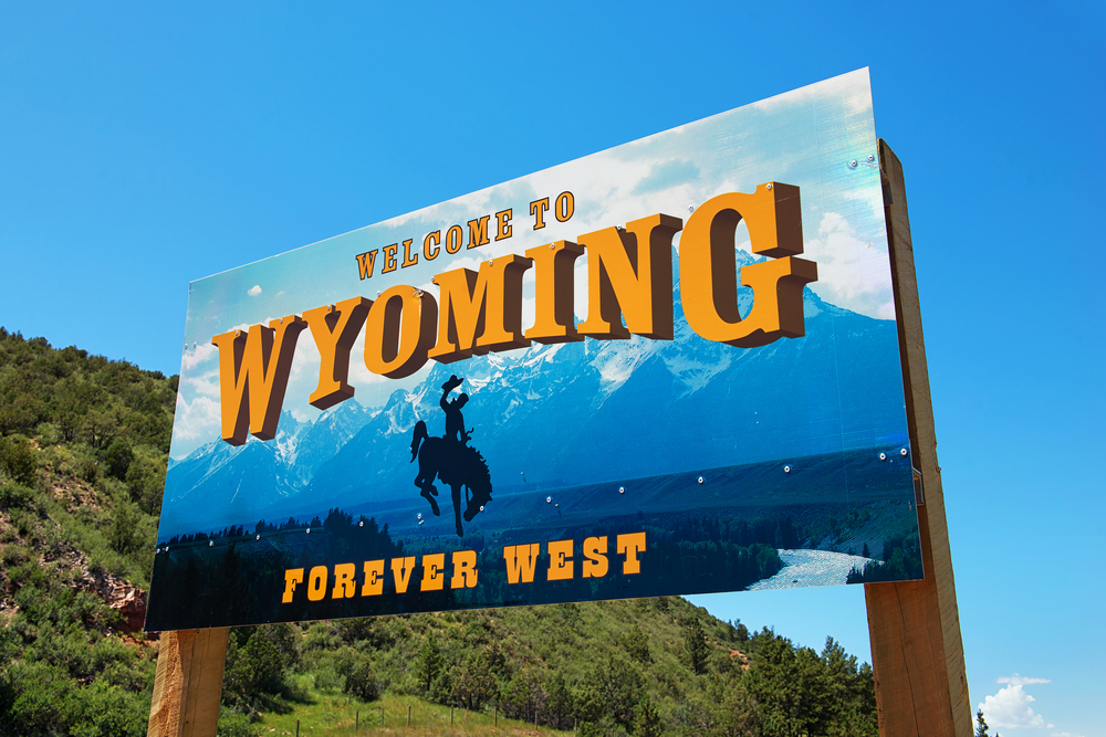 Wyoming Welcome Sign