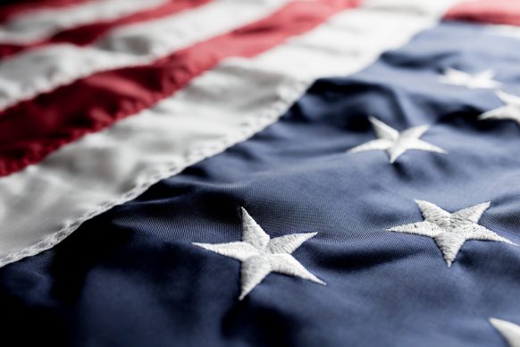 US flag background
