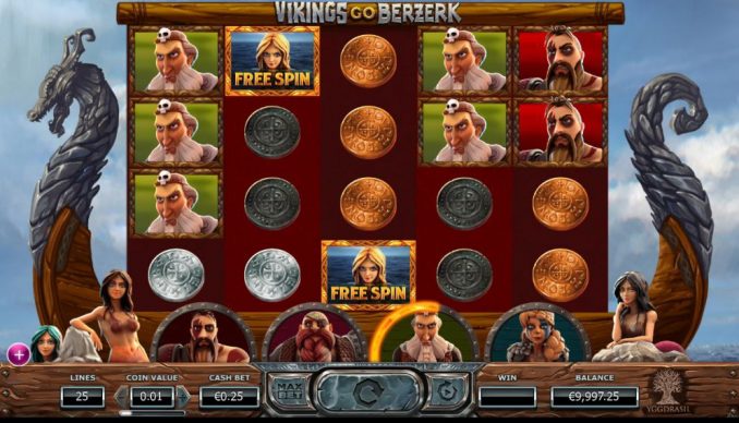 Vikings Go Berzerk Slot gameplay desktop view