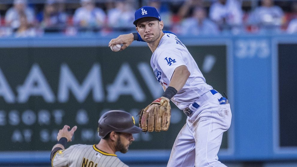 Baseball player throws the ball during a match