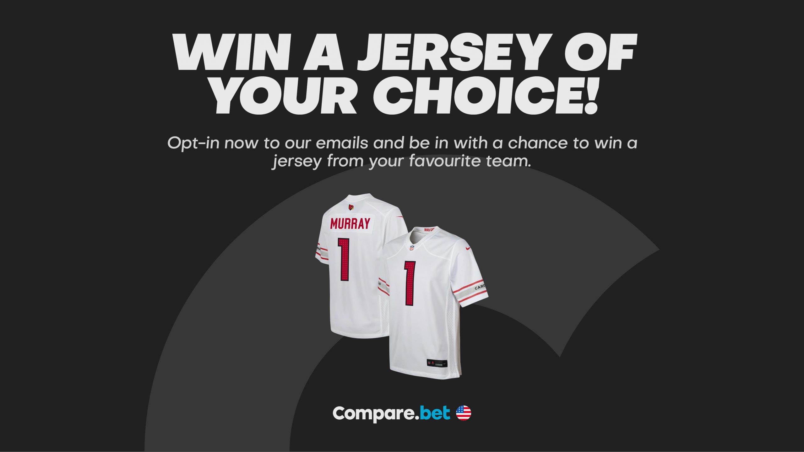 Promotion banner - Win an NFL Jersey by signing up