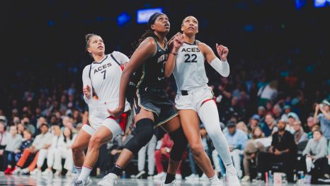 Jonquel Jones fights A'ja Wilson and Alysha Clark for Post Position