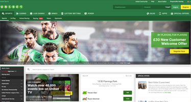 Two ways to watch Unibet TV in full-screen