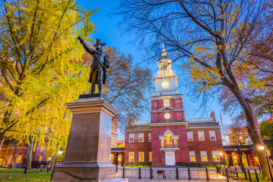 Independence Hall in Philadelphia Pennsylvania USA