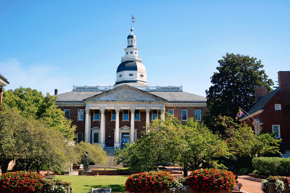 Maryland State Capital building in Annapolis