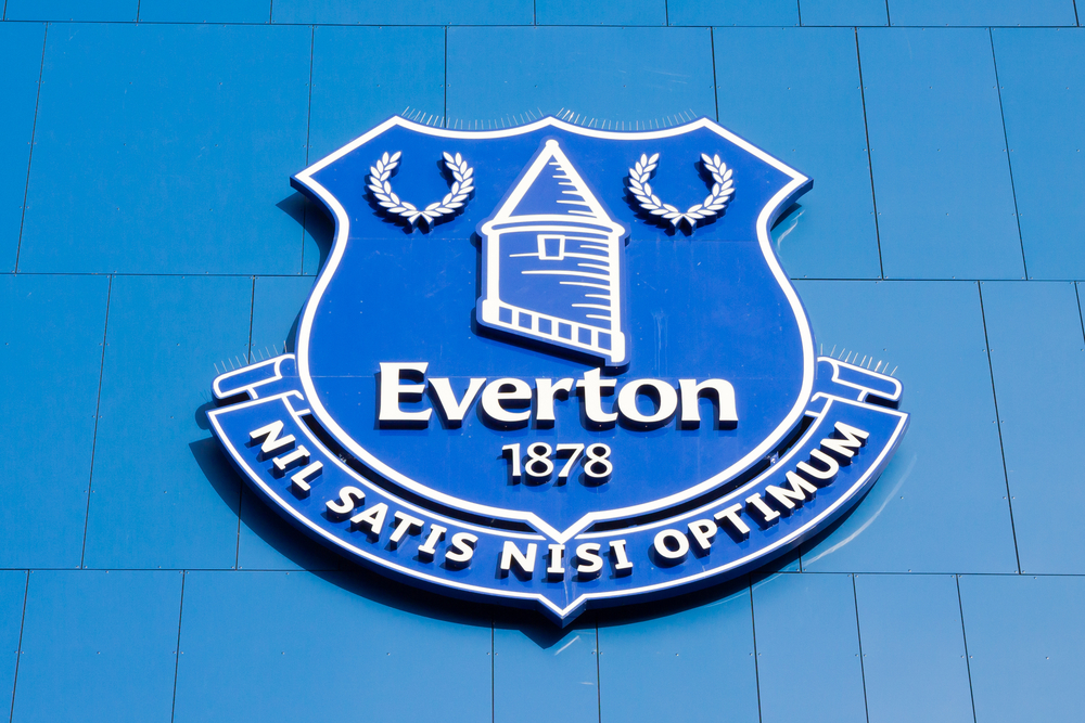 Everton Logo in the Goodison Park stadium