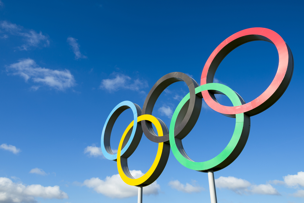 Olympic rings in Rio