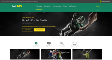 bet365 promotions page desktop view