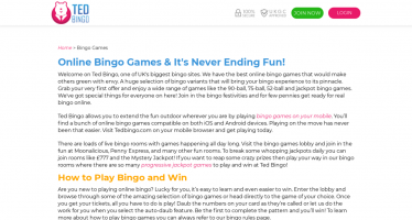 Ted Bingo App Ted Bingo App