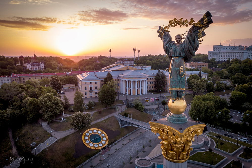 Monument of Independence of Ukraine in Kiev