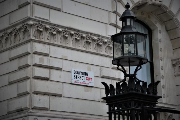 Downing Street SW1 sign