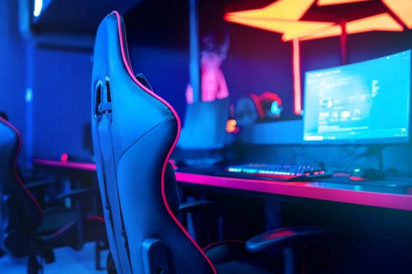 online eSports arena for gamer playing tournaments