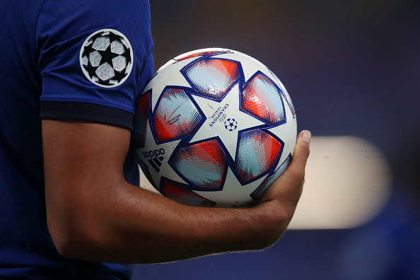 UCL football in arm