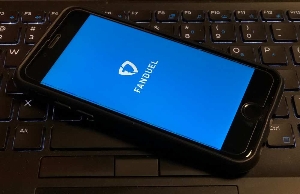 Fanduel app is open on a smart phone