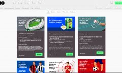 10bet promotions page desktop view