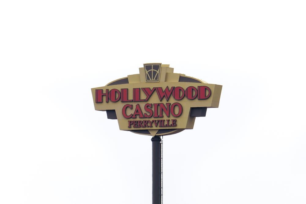 Sign for the Hollywood Casino Perryville Maryland