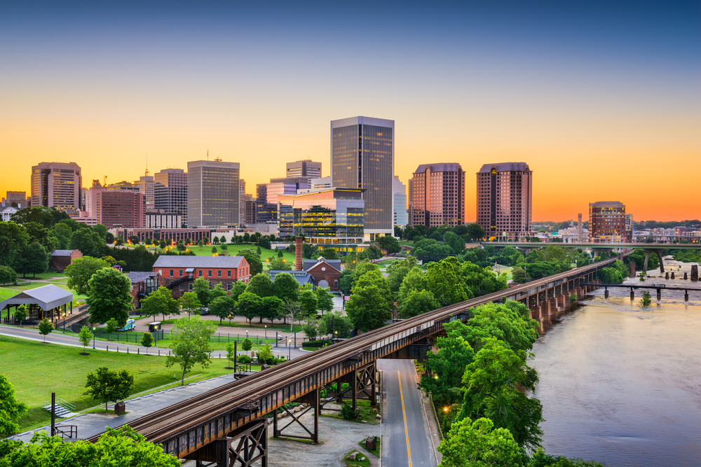 Downtown skyline Richmond, Virginia, USA