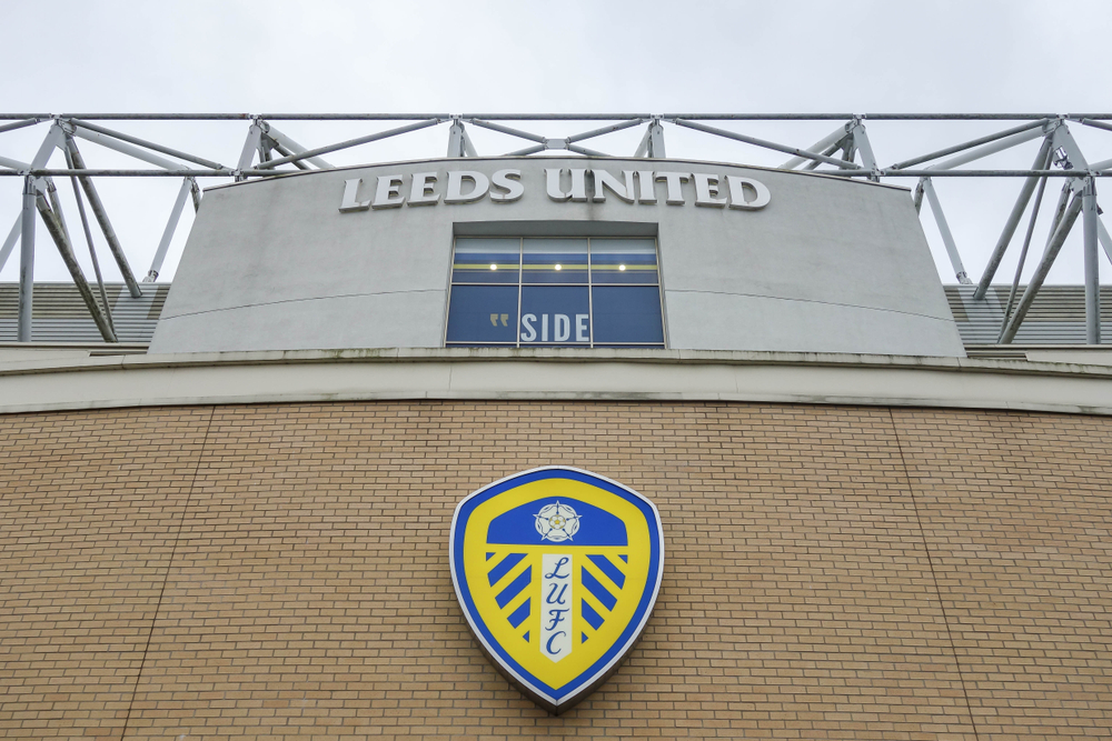 Close up view of Elland Road in Leeds