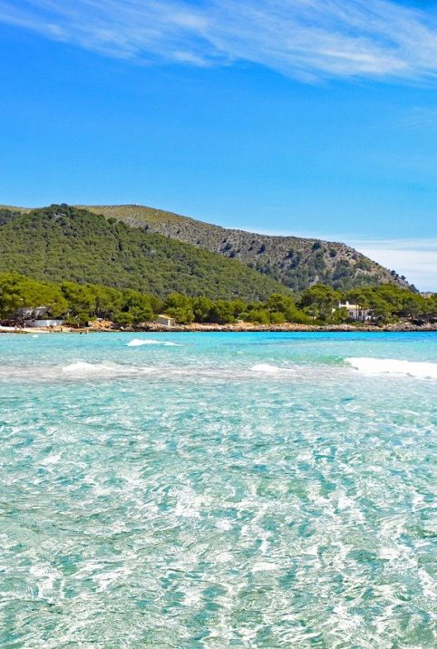 A beautiful landscape of Cala Agulla Beach