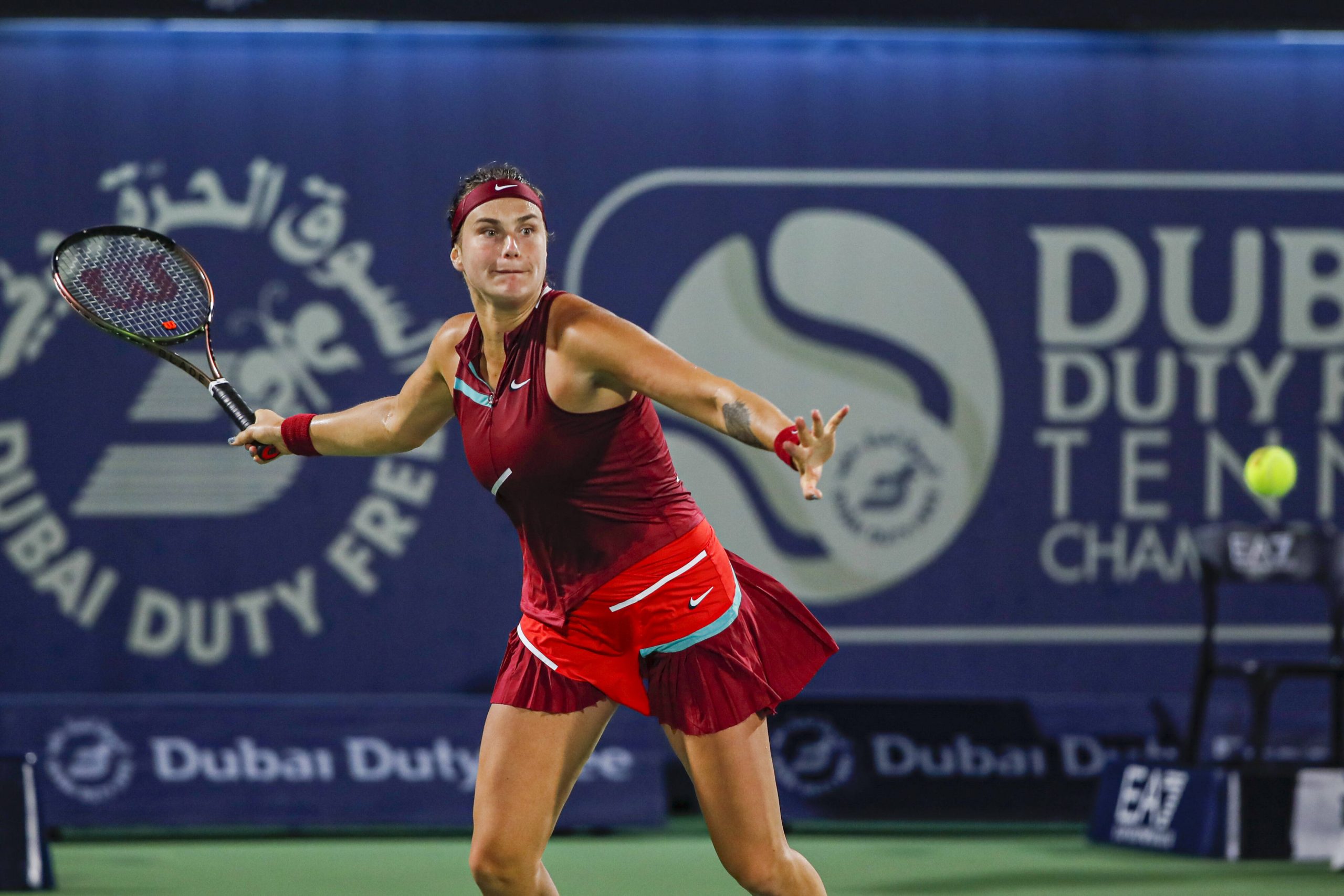 Garbine Muguruza Tennis - Dubai Tennis Championships 2022 - Dubai - WTA -  Dubai Duty Free Tennis Stadium - United Arab Emirates - 2022