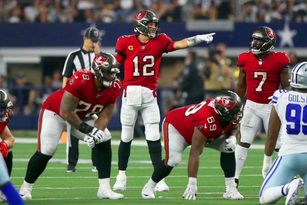 Tampa Bay Buccaneers players during an american football match