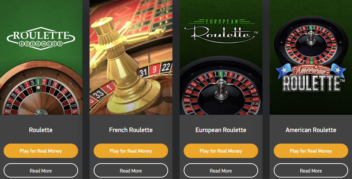NetEnt's range of online roulette