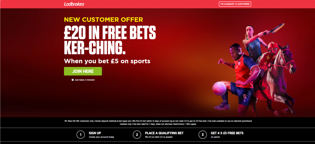 Ladbrokes betting New Customer Offer