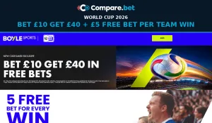 BoyleSports World Cup Offer 2026: Bet £10 Get £40 + £5 Free Bets