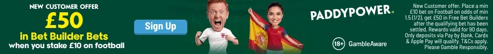 Paddy Power Sign up Offer Banner