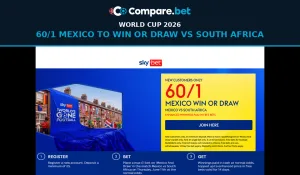 Sky Bet World Cup Offer: 60/1 Mexico to Win or Draw vs RSA