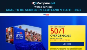 SkyBet Scotland vs Haiti – Goal to be scored – 50/1