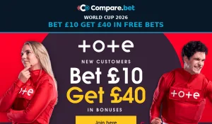 Tote Bet £10 Get £40 Welcome bonus